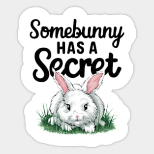 Easter Pregnancy Announcement - Somebunny has a Secret Sticker